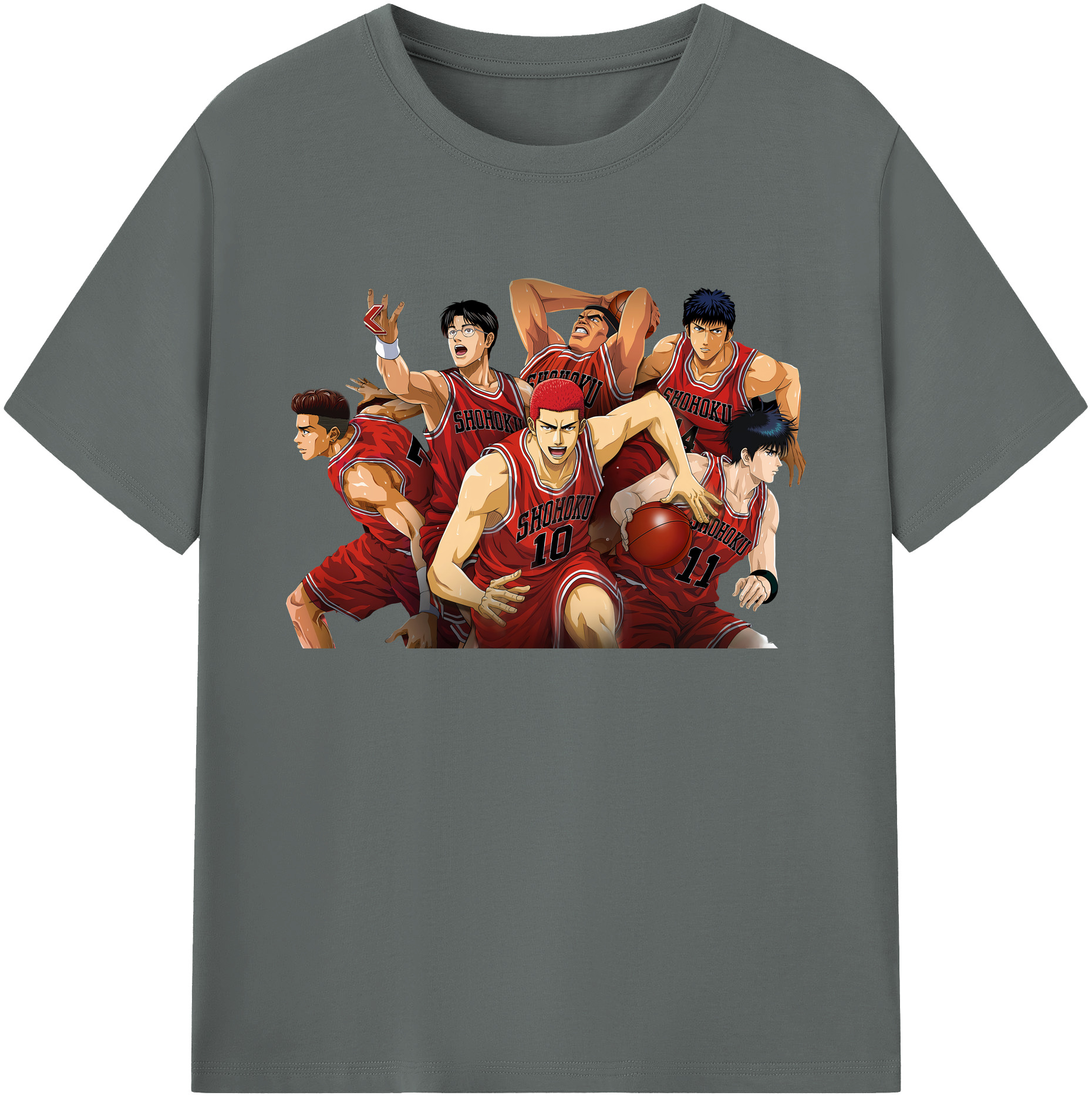 （画像用） SLAM DUNK／スラムダンク 綿100％ メンズ半袖Tシャツ｜肌触りやわらか＆通気性
